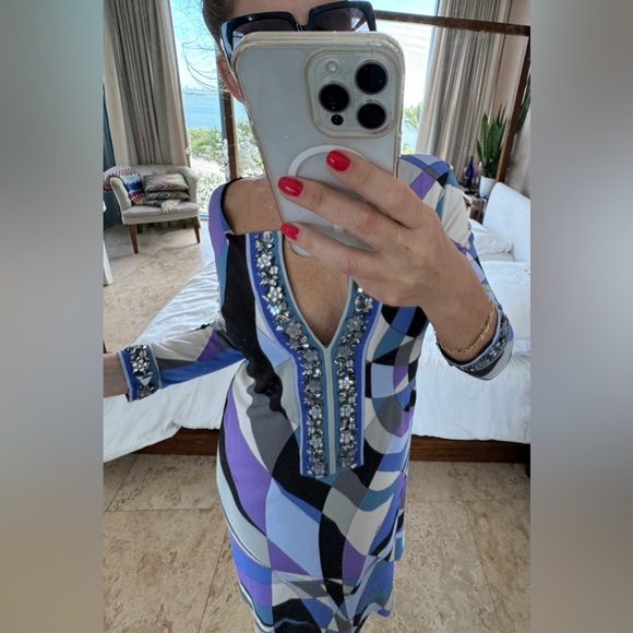 Emilio Pucci midi dress size 40 IT Small - Picture 2 of 8